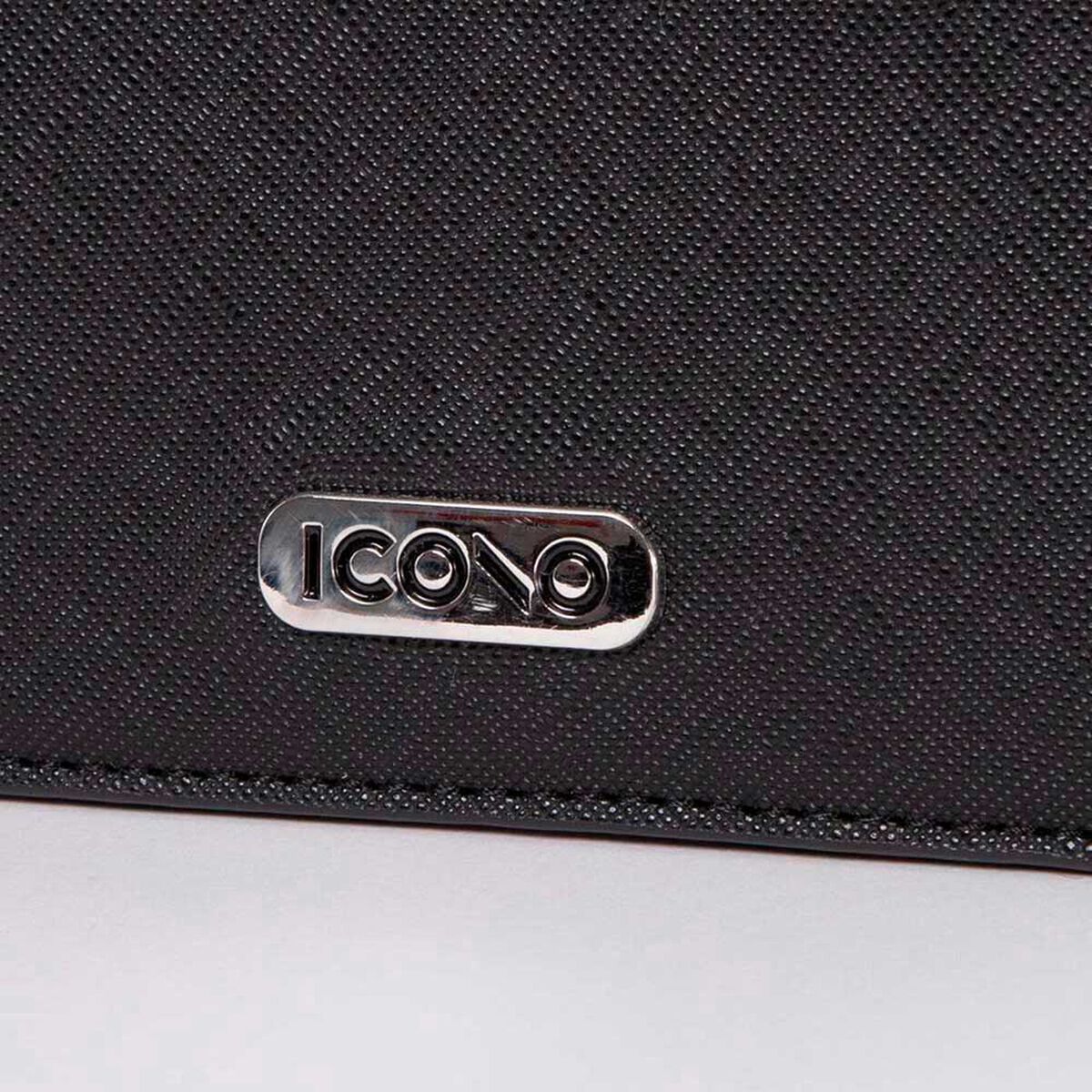 Billetera Eco Cuero Negro Mujer Icono