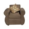 Juego de Living Almore Francia Sofá 3 Cuerpos + Dos Sillones 1 Cuerpo Café