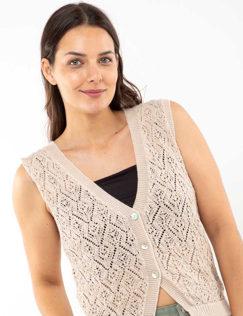 Sweater Sin Mangas Mujer Alma
