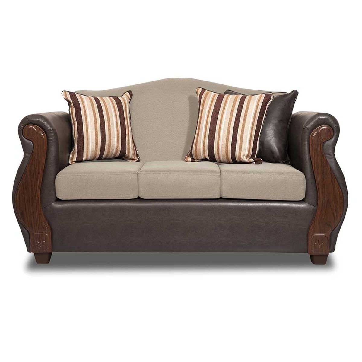 Juego de Living Innovamuebles New Bugambilia Sofá 3 Cuerpos + Dos Butacas 1 Cuerpo Beige