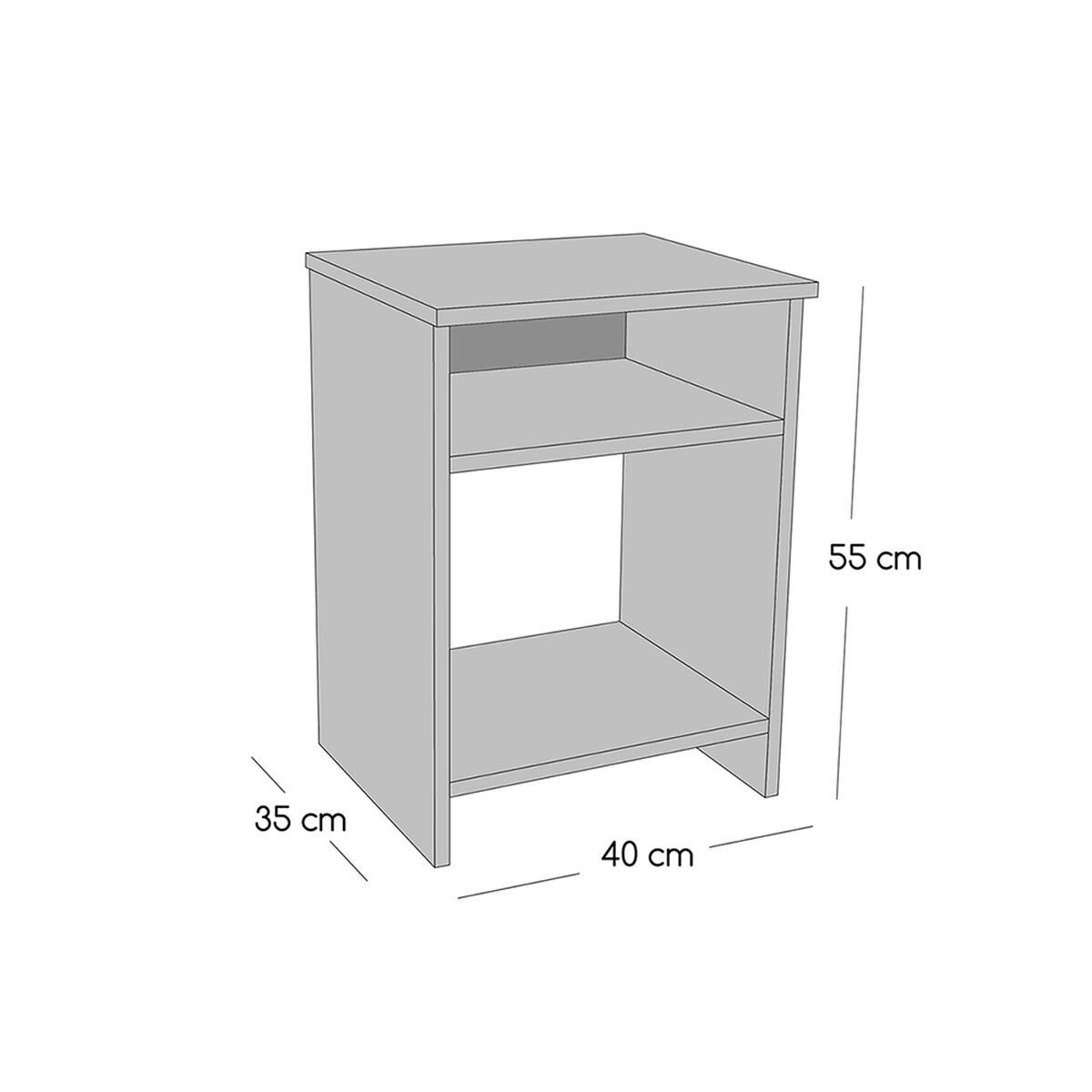 Cama Europea Celta 2 Plazas Black Soul + Respaldo + 2 Veladores Castilla