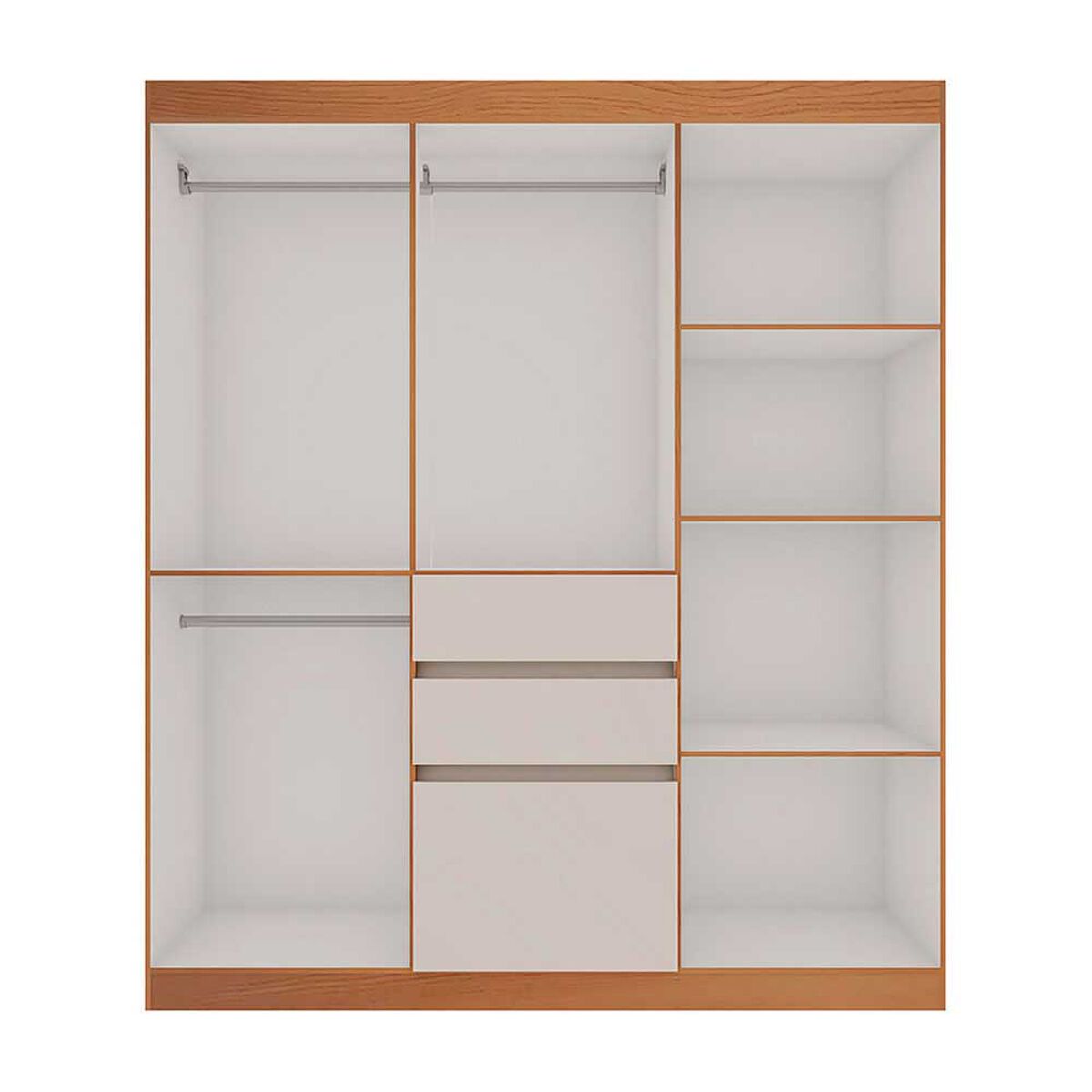 Closet Vekkahome Berna 7 Puertas 2 Cajones Beige