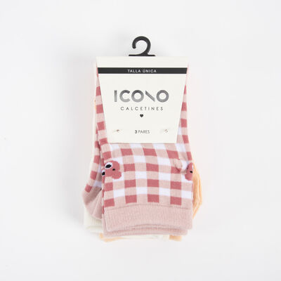 Imagen 1 del producto Pack 3 Calcetines Largo Mujer Icono Surtido