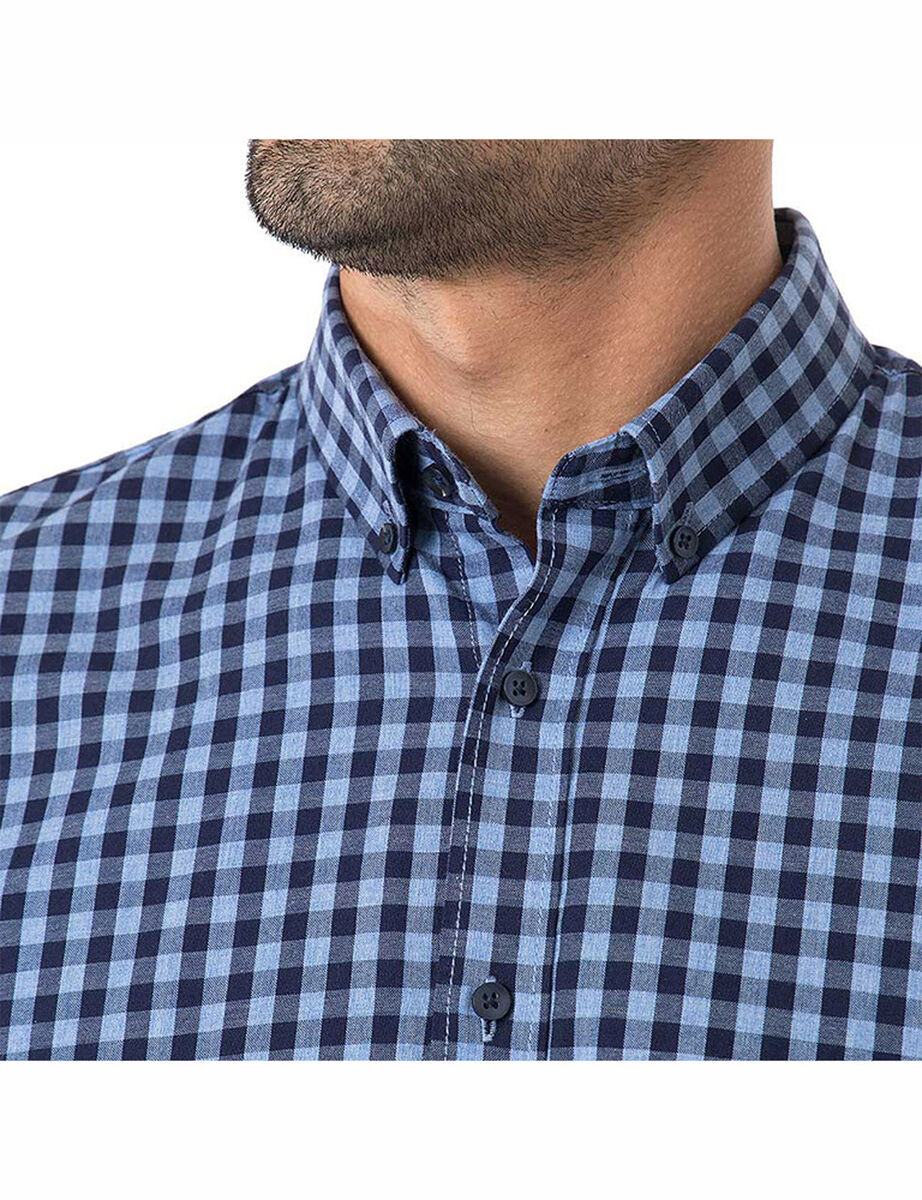 Camisa de Algodón a Cuadros Hombre Arrow