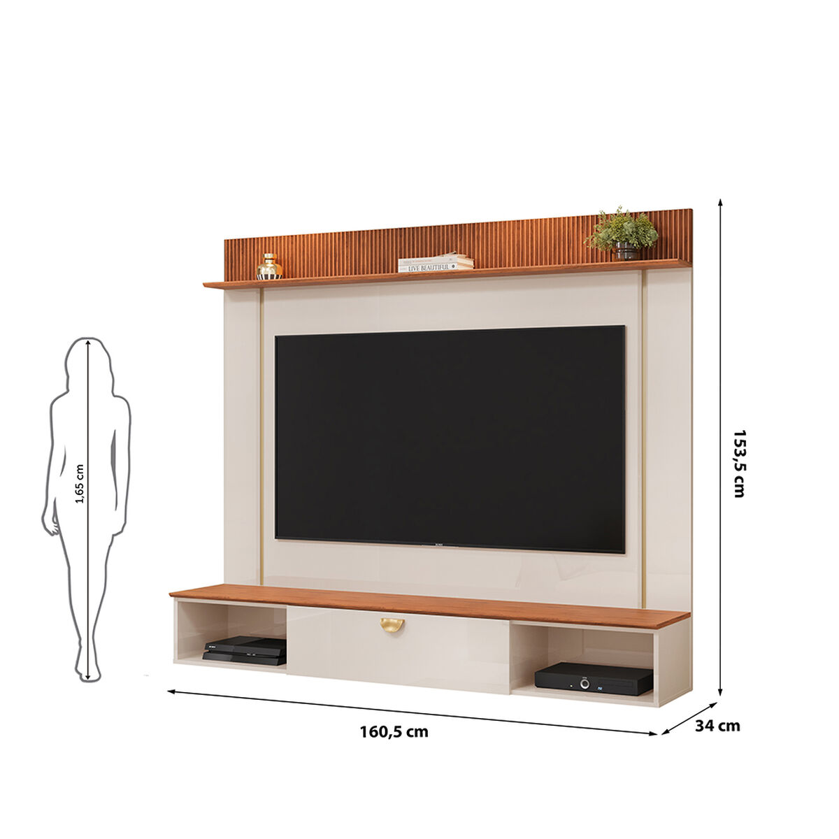 Panel TV Vekkahome Iza 70" Pulgadas Blanco