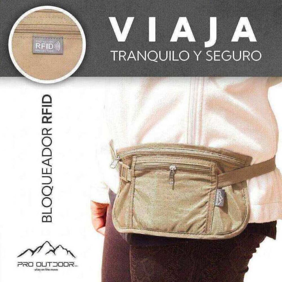 Banano para Viajes Beige Pro Outdoor