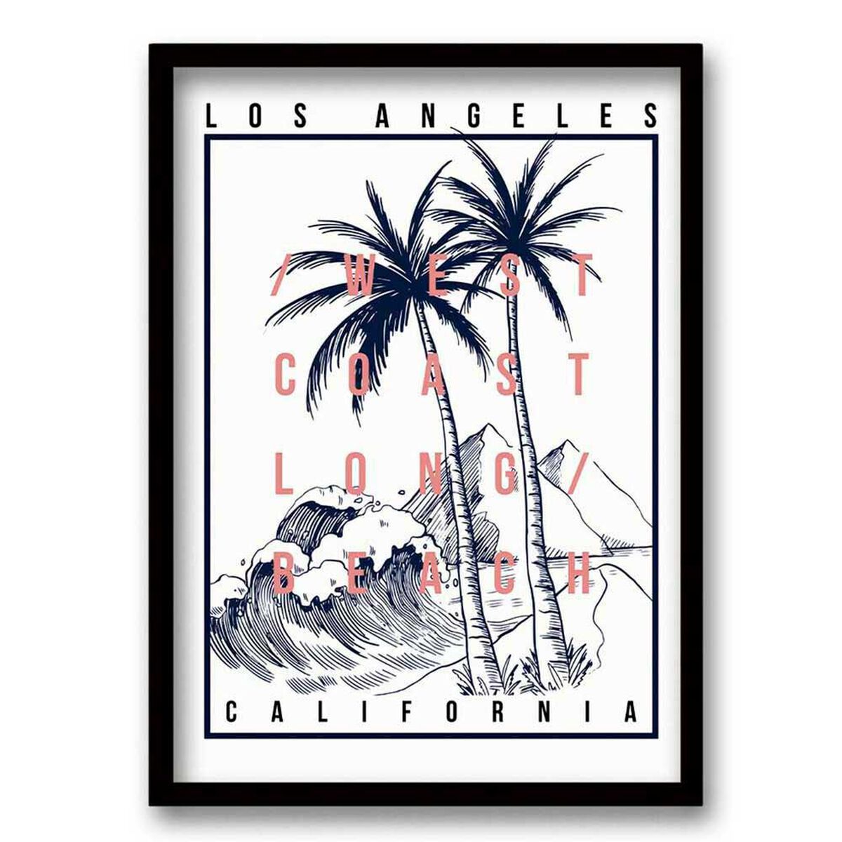 Cuadro Decorativo Retela Los Angeles 70 x 50 cm