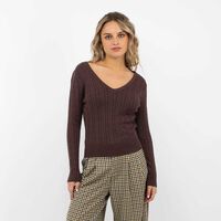 Sweater Mujer Icono Cafe