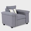Juegos de Living Mons Sicilia Sofá 3 Cuerpos + Dos Sillones 1 Cuerpo Gris