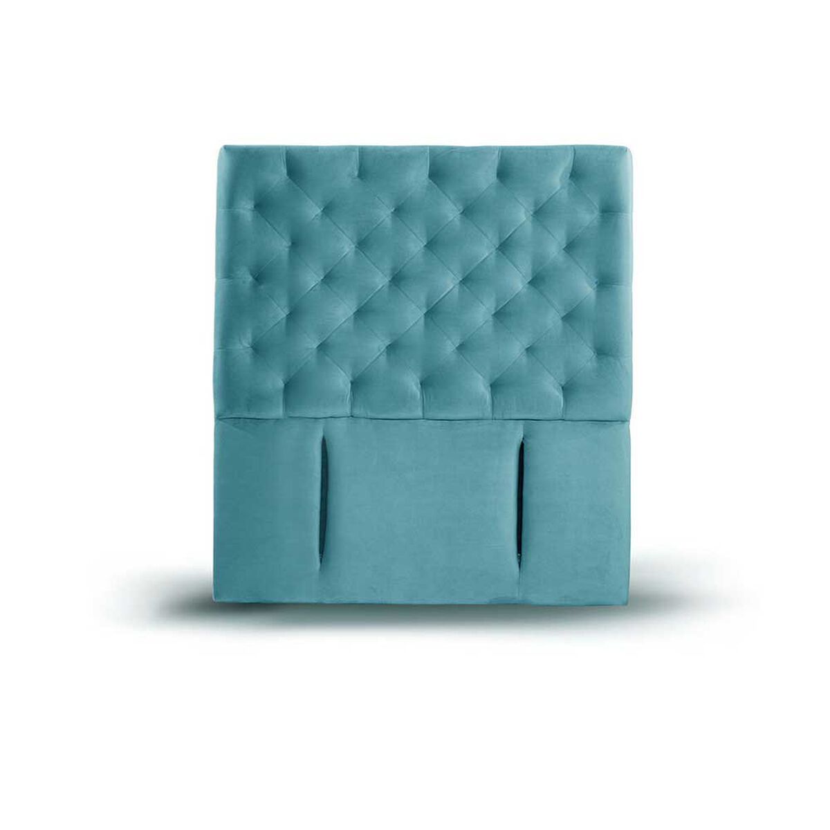 Respaldo Latam Home 1 Plaza Brescia Tela Velvet Turquesa