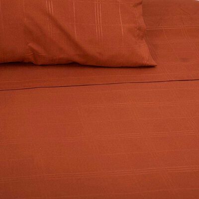 Juego de Sábanas Doral 1,5 Plazas Embossed Terracota
