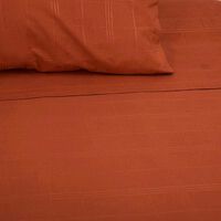 Juego de Sábanas Doral 1,5 Plazas Embossed Terracota