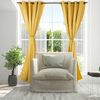 Cortina Blackout Tejido Doral Victoria 220 x 140 cm 8 Piezas Mostaza