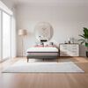 Combo Cama Europea CIC 2 Plazas Balance + C&oacute;moda Casanova Charlotte Nogal 8 Cajones + Pack Almohadas Celta Imperial Soft Blanco 65 x 45 cm