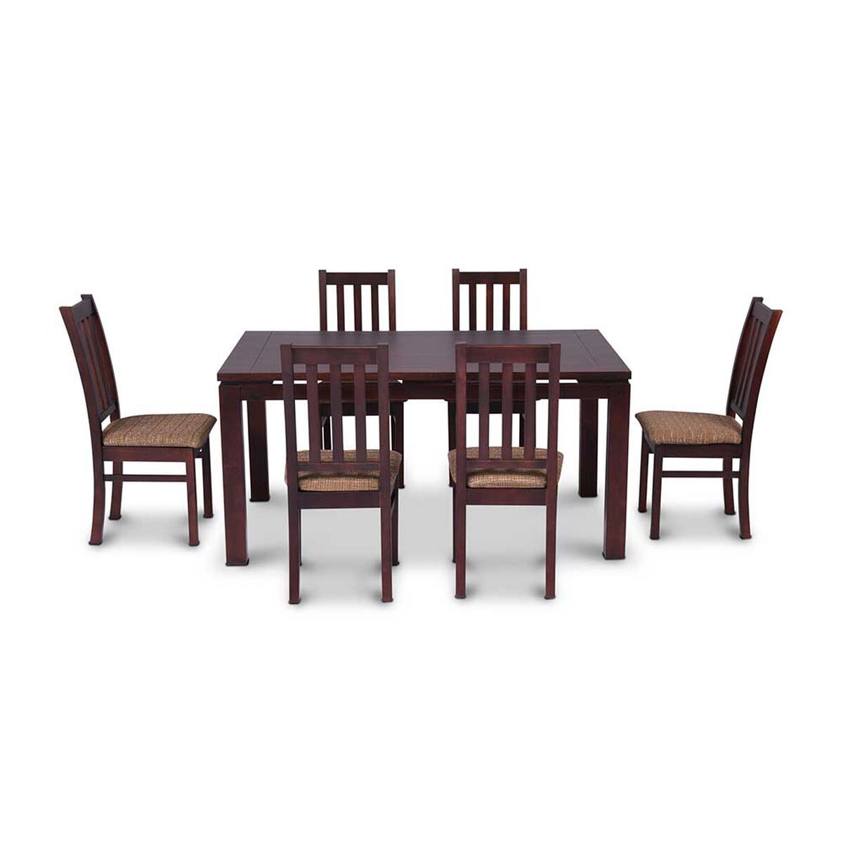Juego de Comedor CIC Ñuble Chocolate 6 Sillas