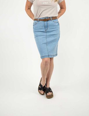 Imagen 1 del producto Falda Midi Mujer Portman Club Azul, Celeste, Negro