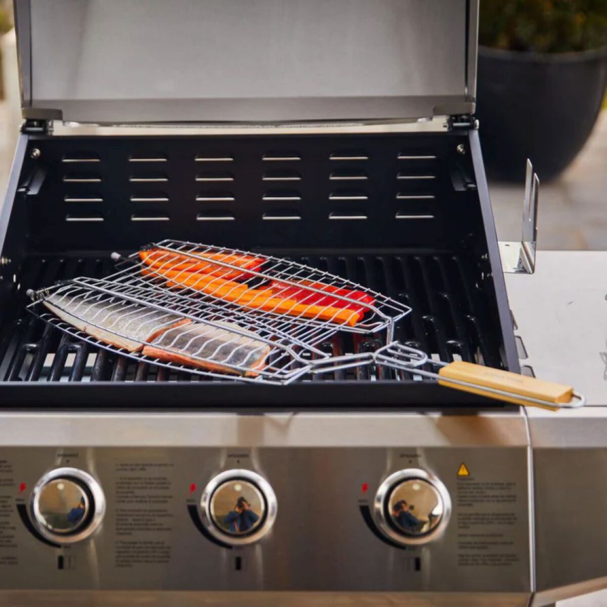 Grill para pescado Simple Cook Smokky