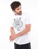 Polera Slim Con Estampado Manga Corta Hombre Zibel