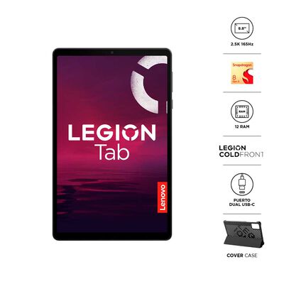 Tablet Lenovo Legion Tab Octa-Core 12GB 256GB 8,8" Eclipse Black + Cover