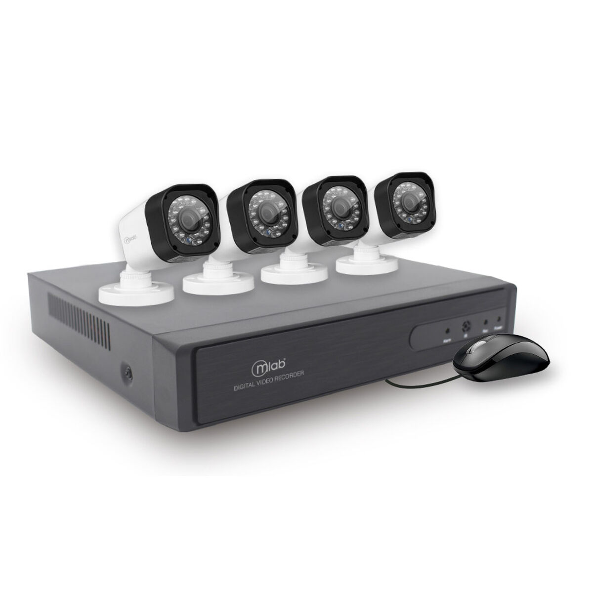 Kit 4 Cámaras de Seguridad MLab AHD-DVR Security System