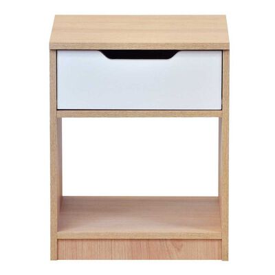 Imagen 1 del producto Velador Mobikit Misuri Carvalo-Blanco 1 Cajón