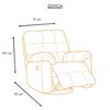 Berger Reclinable Eléctrico Daniels 2011CHGR 1 Cuerpo Gris