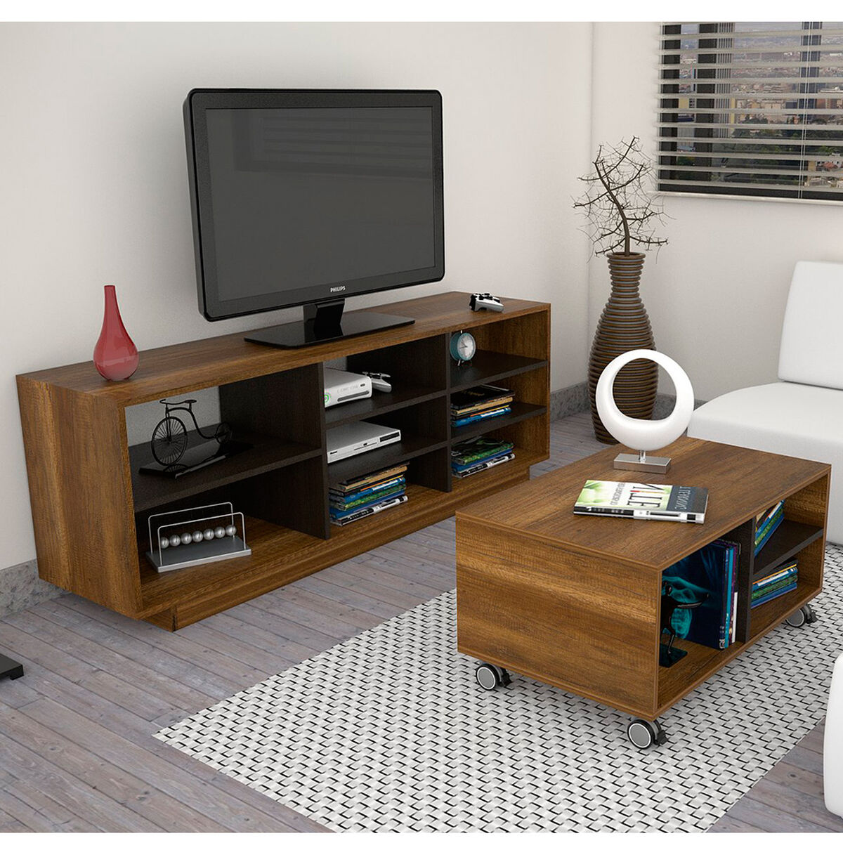 Set Rack + Mesa de Centro Classic Color