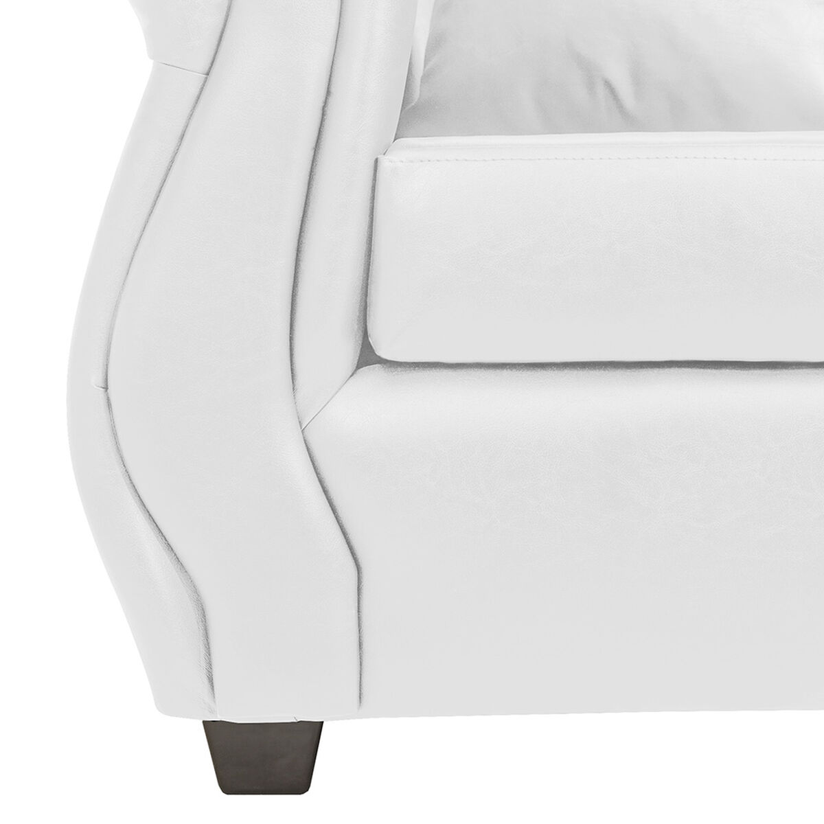 Juego de Living Innovamuebles Azucena Sofá 3 Cuerpos + Sofá 2 Cuerpos Blanco 