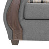 Sofá Innovamuebles New Bugambilia 2 Cuerpos Gris Claro