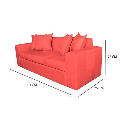 Imagen 2 del producto Sofa + 2 Pouff A&M Home Maxi Burdeo
