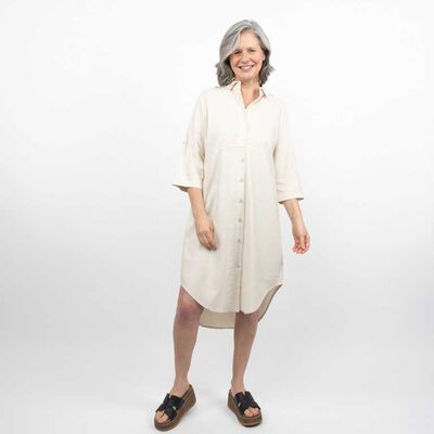 Vestido Midi Manga Larga Mujer Portman Club