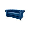 Sofá Barra Design Chesterfield 2 Cuerpos Azul