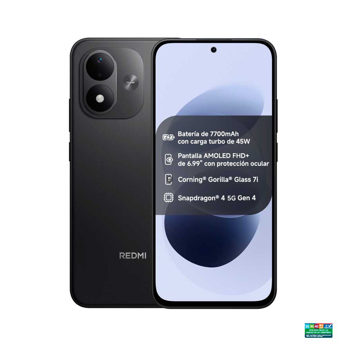 Celular Xiaomi Redmi Note 17 5G 128 GB 6,99" Negro