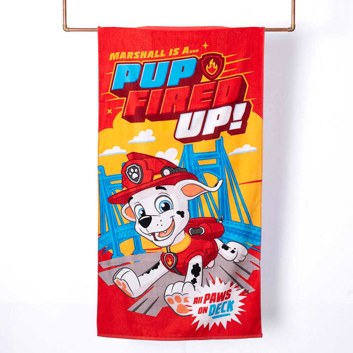 Toalla de Playa Infantil Paw Patrol Fired Niño 70 x 140 cm