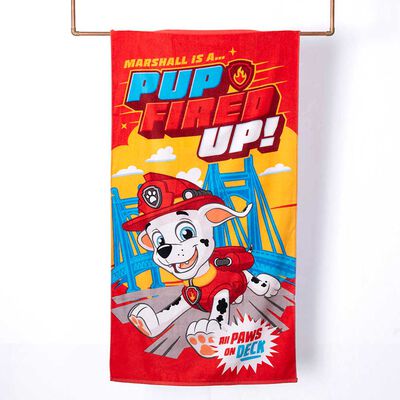 Toalla de Playa Infantil Paw Patrol Fired Niño 70 x 140 cm