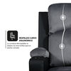 Bergere Dakar Mix Tela y PU Negro