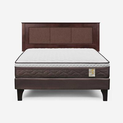Imagen 1 del producto Cama Europea Rosen 2 Plazas New Style 4 Plus + Respaldo Rachel