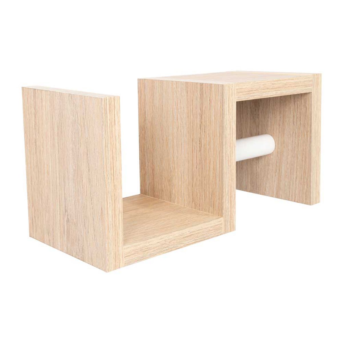 Repisa con Porta Rollo Papel Higiénico TuHome Mila Rovere