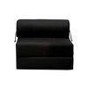 Sof&aacute; Cama Latam Home Velvet Siena 1 Cuerpo Negro