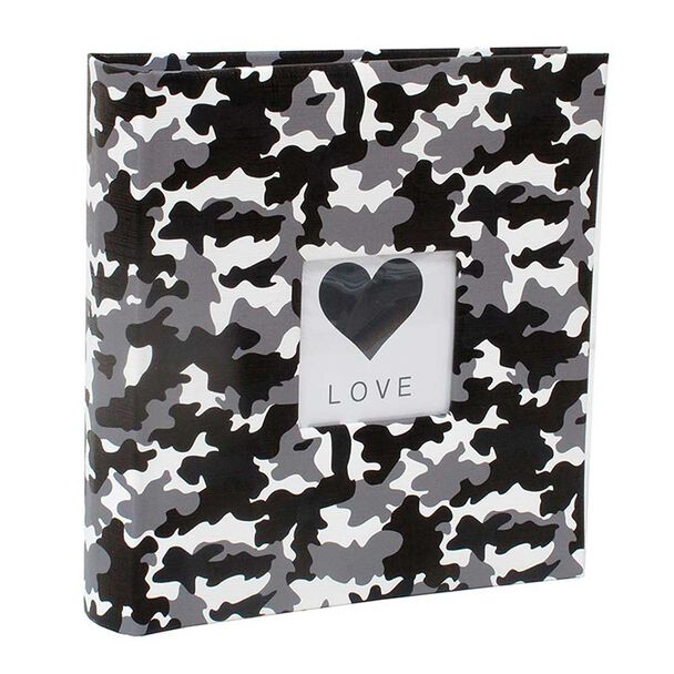 Álbum para Fotos Tela Vgo Camuflado con Memo 200 Fotos Gris