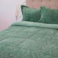 Cubrecama Doral King Verde Outboss Sherpa