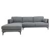 Sofá Seccional Amuv Carraro 3 Cuerpos Gris