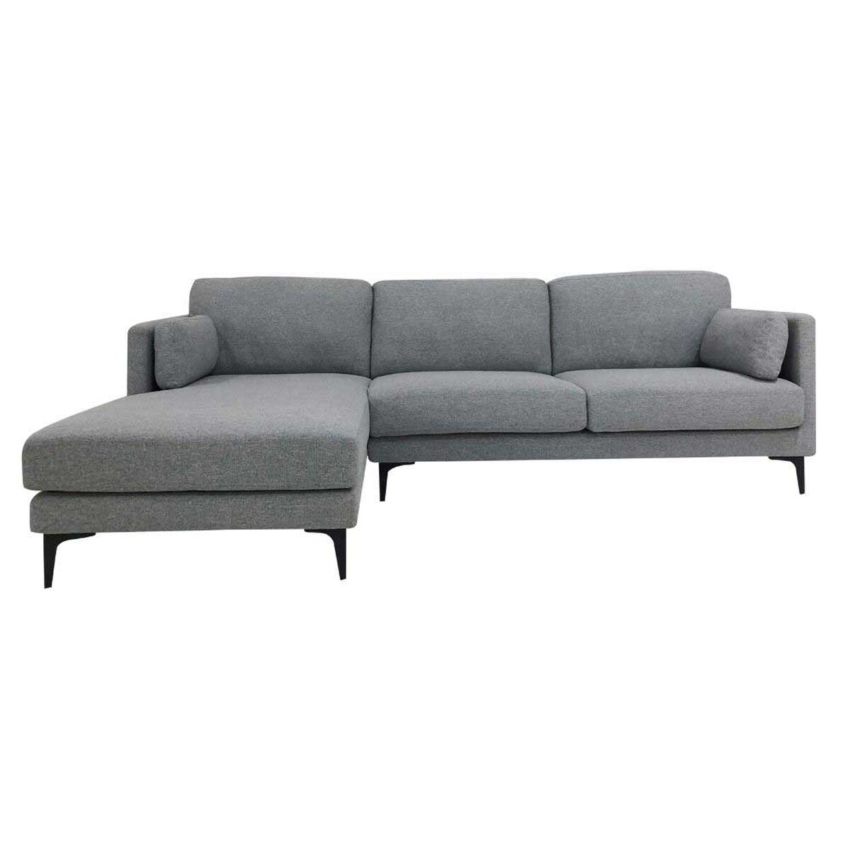 Sofá Seccional Amuv Carraro 3 Cuerpos Gris