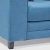 Sofá Seccional Derecho Living Factory Dubai 5 Cuerpos Azul Piedra