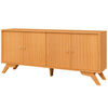 Rack TV Roca Cantos Hasta 75" Canela