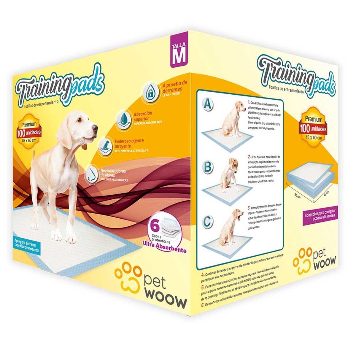 100 Sabanillas Entrenamiento para perros 45x60 PetWoow Celeste