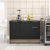 Mueble Base Vekkahome Madri 3 Cajon Negro