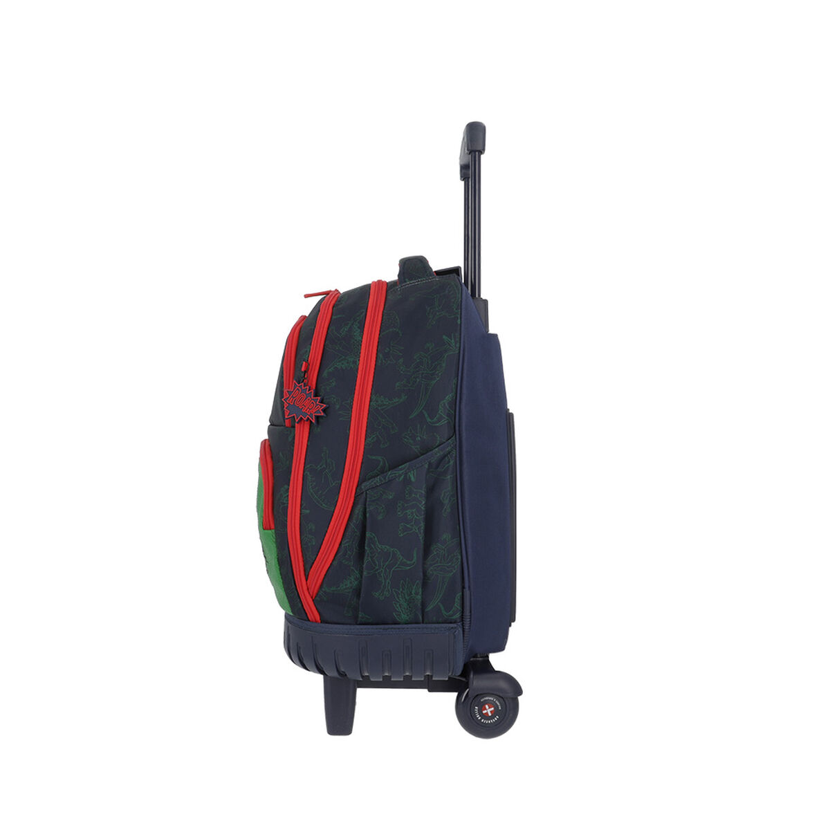 Mochila Con Ruedas Niño Cross 2.0 Dino Azul L Xtrem
