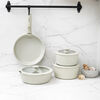 Bater&iacute;a de Cocina Korkmaz Nova Pratika 7 Piezas Beige