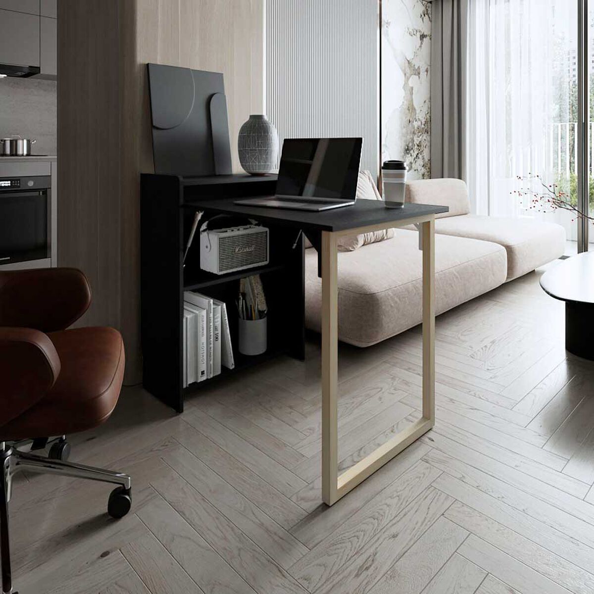 Escritorio Plegable Tuhome Lesli Wengue&nbsp;